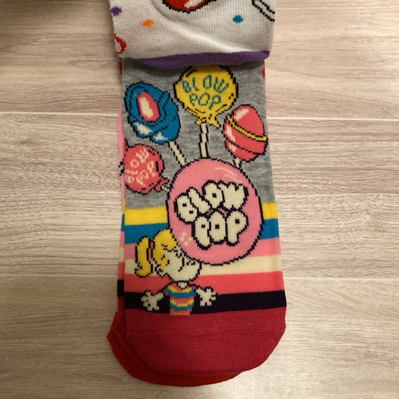 Charms Blow Pop Bubble Gum Candy Sucker Lollipop Ankle Socks Bundle Set - Picture 12 of 15